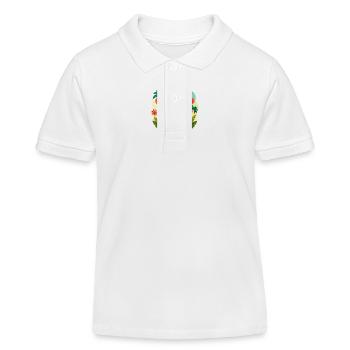 Jungle Junior: Verspieltes Affenabenteuer - Kinder Organic Poloshirt Mini Sprinter von Stanley/Stella - Weiß - Vorne