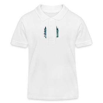Sommer See Natur Flora Kunst Blumen Meer Strand - Kinder Organic Poloshirt Mini Sprinter von Stanley/Stella - Weiß - Vorne