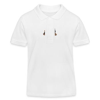 Kinder Bagger Baustelle - Kinder Organic Poloshirt Mini Sprinter von Stanley/Stella - Weiß - Vorne
