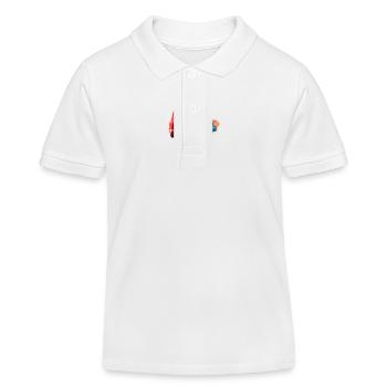 altes Abstraktes Auto - Kinder Organic Poloshirt Mini Sprinter von Stanley/Stella - Weiß - Vorne