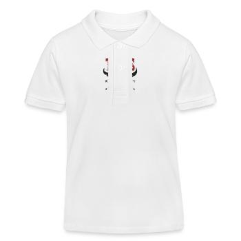 Texas United States Since 1845 USA Amerika - Kinder Organic Poloshirt Mini Sprinter von Stanley/Stella - Weiß - Vorne