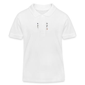 Le lève-tôt peut m’emmener - Polo enfant bio Stanley/Stella - blanc - Devant