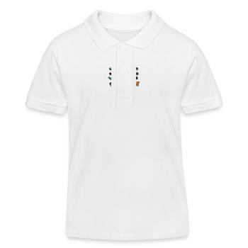 Le lève-tôt peut m’emmener - Polo enfant bio Stanley/Stella - blanc - Devant