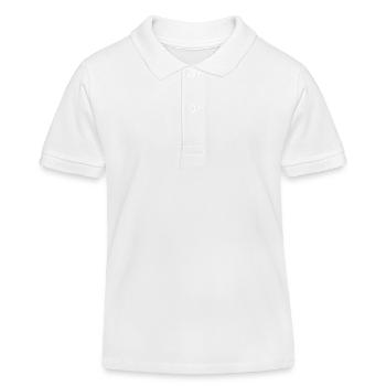 Süßer Burrito-Charakter mit einem Lächeln - Kinder Organic Poloshirt Mini Sprinter von Stanley/Stella - Weiß - Vorne
