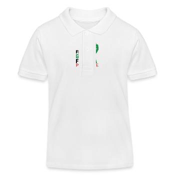 palestine - Polo enfant bio Stanley/Stella - blanc - Devant