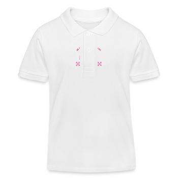 Ich kann nicht in einem Wohnmobil wegfahren - Kinder Organic Poloshirt Mini Sprinter von Stanley/Stella - Weiß - Vorne