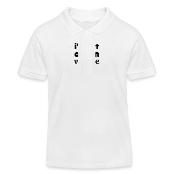 Ich bin nicht alt im Vintage - Kinder Organic Poloshirt Mini Sprinter von Stanley/Stella - Weiß - Vorne