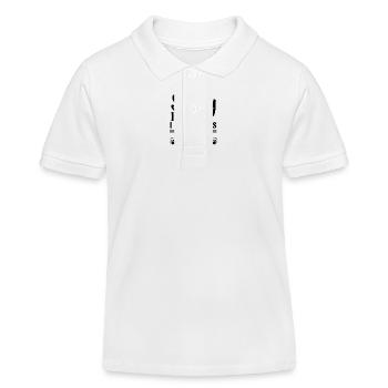 Tut mir leid, ich kann nicht, ich habe Pläne mit meinem Hund. - Kinder Organic Poloshirt Mini Sprinter von Stanley/Stella - Weiß - Vorne