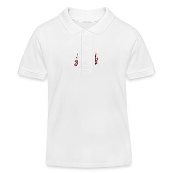 Weihnachtsmann – Ho Ho Ho! Frohes Fest - Kinder Organic Poloshirt Mini Sprinter von Stanley/Stella - Weiß - Vorne