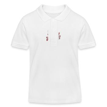 Weihnachtsmann – Ho Ho Ho! Frohes Fest - Kinder Organic Poloshirt Mini Sprinter von Stanley/Stella - Weiß - Vorne