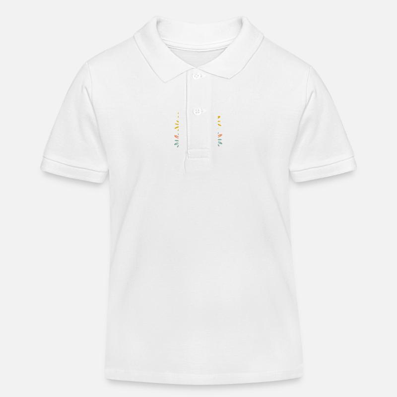 Moins de stress, plus de café – le dicton du café - Polo enfant bio Stanley/Stella - blanc