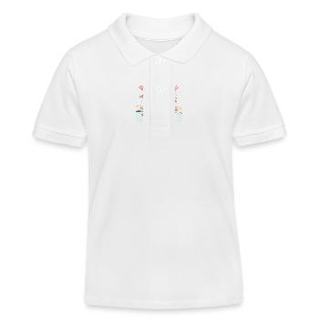Poisson d'Avril - Französischer Aprilscherz - Kinder Organic Poloshirt Mini Sprinter von Stanley/Stella - Weiß - Vorne