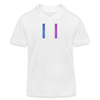 Futuristic head in digital style - Kids Organic Polo Shirt by Stanley/Stella - white - Front