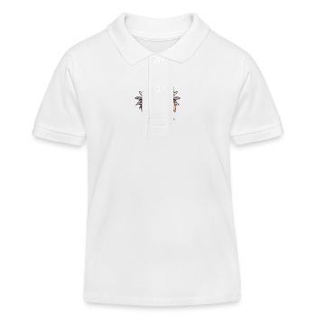 Dinosaurier stegosaurus Comic Urlaub - Kinder Organic Poloshirt Mini Sprinter von Stanley/Stella - Weiß - Vorne