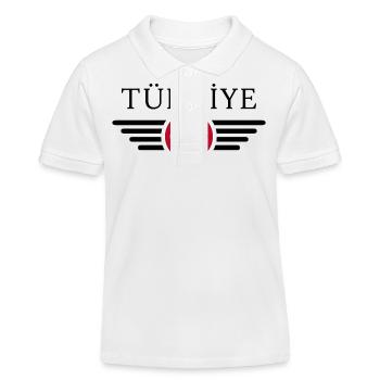 Turkey In-depth Cultural T-Shirt - Kids Organic Polo Shirt by Stanley/Stella - white - Front