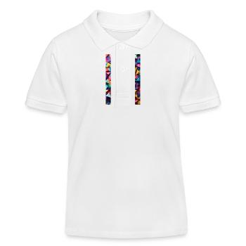 Girafe en origami - Polo enfant bio Stanley/Stella - blanc - Devant