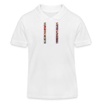 Baby-Affe - Kinder Organic Poloshirt Mini Sprinter von Stanley/Stella - Weiß - Vorne