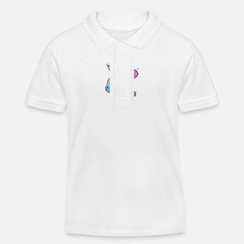Nilpferd Schmetterling - Kinder Organic Poloshirt Mini Sprinter von Stanley/Stella - Weiß