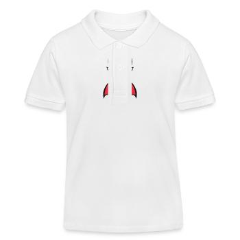Vampir Halloween Sonnenbrille - Kinder Organic Poloshirt Mini Sprinter von Stanley/Stella - Weiß - Vorne