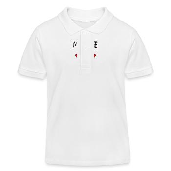 VALENTINSTAG. Junggesellinnenabschied. ICH LIEBE DICH. ICH LIEBE DICH. LIEBE - Kinder Organic Poloshirt Mini Sprinter von Stanley/Stella - Weiß - Vorne