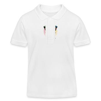 Amour de chien Style Pop Art - Polo enfant bio Stanley/Stella - blanc - Devant