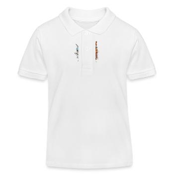 Kreatives Chaos - Kinder Organic Poloshirt Mini Sprinter von Stanley/Stella - Weiß - Vorne