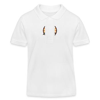 Shark Comic Cool Summer - Kids Organic Polo Shirt by Stanley/Stella - white - Front