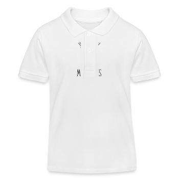"Love of the Malamutes T-Shirt - Canine Heart - Kids Organic Polo Shirt by Stanley/Stella - white - Front