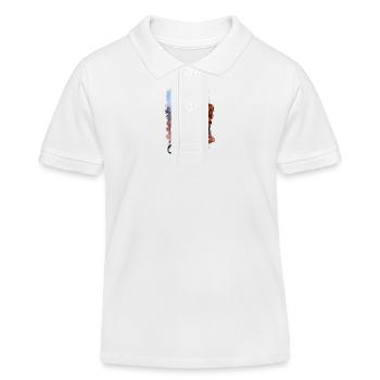 Je veux de la mer – Maritime Girl Design - Polo enfant bio Stanley/Stella - blanc - Devant