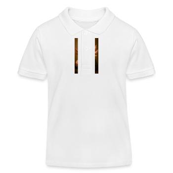 Dapper Axolotl with Coffee - Kids Organic Polo Shirt by Stanley/Stella - white - Front