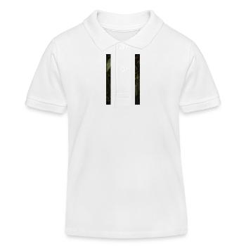 Jaguar im Dschungel versteckt - Kinder Organic Poloshirt Mini Sprinter von Stanley/Stella - Weiß - Vorne