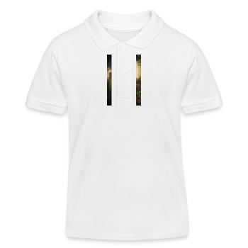 Distributeur automatique de billets solitaire en fleurs - Polo enfant bio Stanley/Stella - blanc - Devant