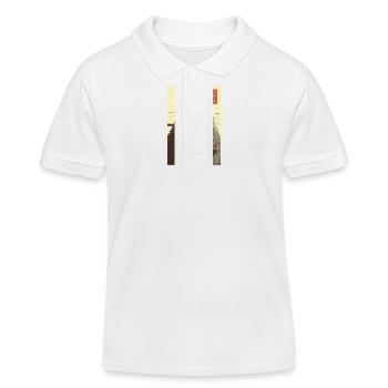 Shocked Cat Eating Ramen - Kids Organic Polo Shirt by Stanley/Stella - white - Front