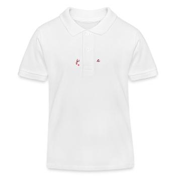 je t aime maman fête des mères cadeau maman - Polo enfant bio Stanley/Stella - blanc - Devant