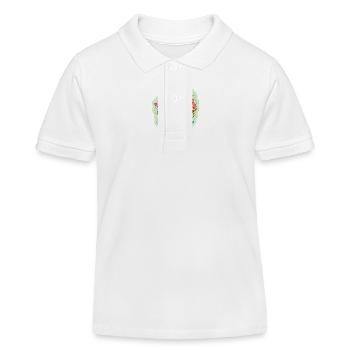 Motif Mère Enfant Fête des Mères - Polo enfant bio Stanley/Stella - blanc - Devant