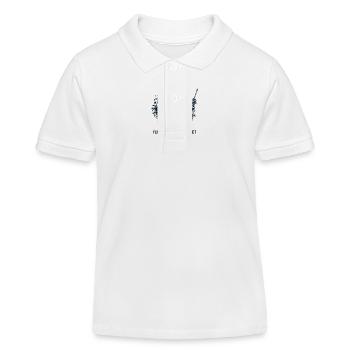 I'll Wait Until It's Quiet - Skeleton Conductor - Kids Organic Polo Shirt by Stanley/Stella - white - Front