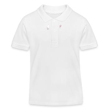 Easter bunny with Easter eggs - Kids Organic Polo Shirt by Stanley/Stella - white - Front