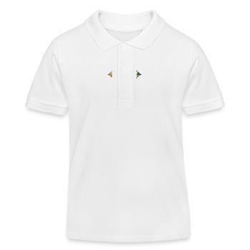 Symbole de la croix - Polo enfant bio Stanley/Stella - blanc - Devant