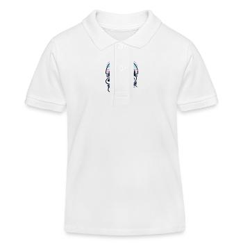 "Chasing Snow" - A Ski Lover's Dream - Kids Organic Polo Shirt by Stanley/Stella - white - Front