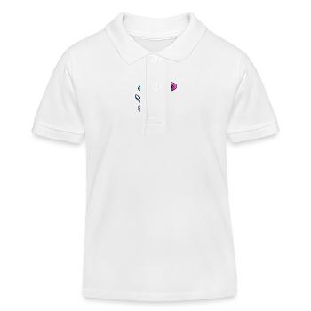 Paix Alien - Polo enfant bio Stanley/Stella - blanc - Devant