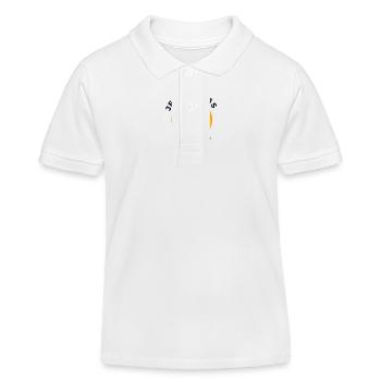 Ich kann nicht Urlaub machen - Kinder Organic Poloshirt Mini Sprinter von Stanley/Stella - Weiß - Vorne