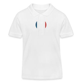 FRANCE flag and emblem of France. Endure - Kids Organic Polo Shirt by Stanley/Stella - white - Front