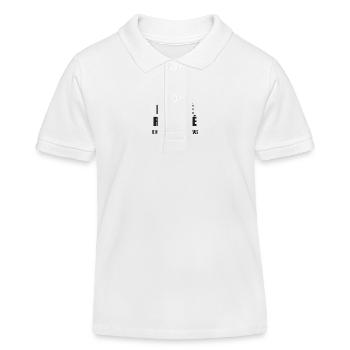Opticien célèbre sa retraite avec humour cadeau - Polo enfant bio Stanley/Stella - blanc - Devant