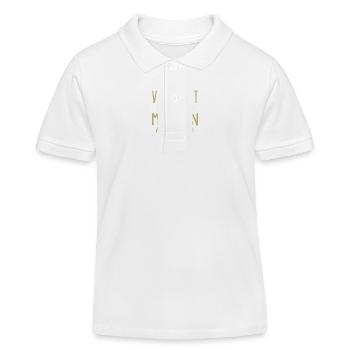 Maman n'a pas cherché Cadeau Humour - Polo enfant bio Stanley/Stella - blanc - Devant