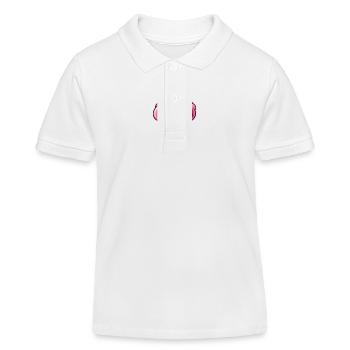 Lächelnde Eiskreation - Kinder Organic Poloshirt Mini Sprinter von Stanley/Stella - Weiß - Vorne