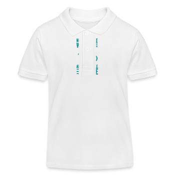 Motorrad Motocross Bike Racing Motorsport - Kinder Organic Poloshirt Mini Sprinter von Stanley/Stella - Weiß - Vorne