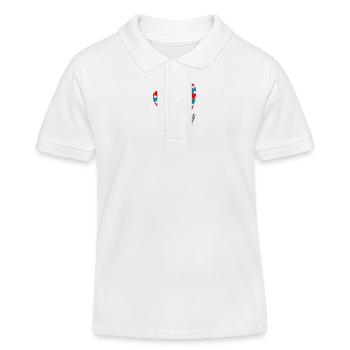 LIEBE. PAAR. ICH HABE GERADE GEHEIRATET. Junggesellinnenabschied. VALENTINSTAG. - Kinder Organic Poloshirt Mini Sprinter von Stanley/Stella - Weiß - Vorne