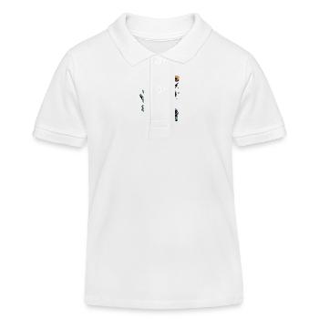 L’extraterrestre montre la paix - Polo enfant bio Stanley/Stella - blanc - Devant
