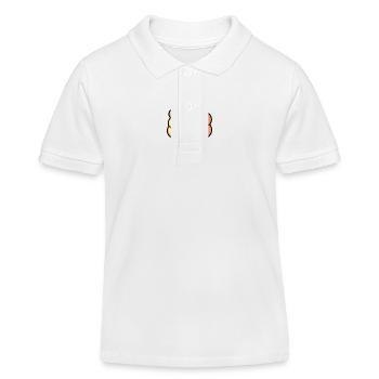 Lächelnde Eiskreation - Kinder Organic Poloshirt Mini Sprinter von Stanley/Stella - Weiß - Vorne