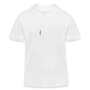 Drôle d’épagneul en vêtements de chien. - Polo enfant bio Stanley/Stella - blanc - Devant